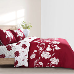 Soft Microfibre 4-Piece Bedding Set – Luxury Duvet Cover + Fitted Sheet