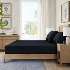 Extra Deep 25 cm Luxury Fitted Sheets - Plain Dyed, Shrinkage and Fade Resistant Bottom Sheet