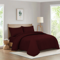 MillPrice Luxury 3-Piece Microfibre Duvet Cover Set – Single, Double, King & Super King