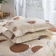 MillPrice Quilted 3-Piece Bedspread Set – Elegant Layered Comfort with Coordinated Pillowcases