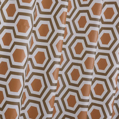 Waterproof Shower Curtain - Machine Washable, Stitched Steel Eyelets, Includes 12 Hooks