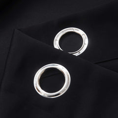 Insulated Thermal Blackout Curtains - Heavy Thick, Eyelet Ring Top Pair with Tie Backs