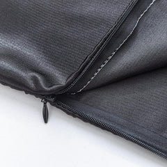 Crushed Velvet Panel Faux Satin Silk Cushion Covers - Soft, Durable, & Stylish - Pack of 2