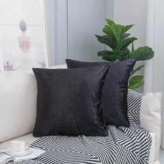 Luxurious Crushed Velvet Cushion Covers - Pack of 2 - Elegant Home Décor