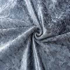 Crushed Velvet Faux Silk Curtains - Fully Lined with Eyelet Ring Top