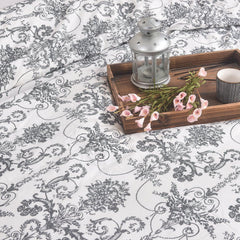 4 Piece Luxury Microfibre Bedding - Ivory Grace Floral Duvet Set