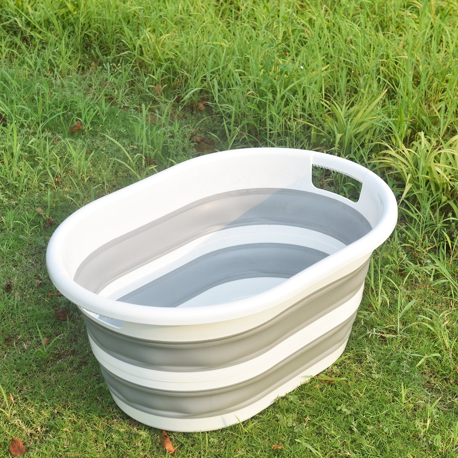 Collapsible Laundry Basket Foldable Space-Saving Design with Carry Handles 67L