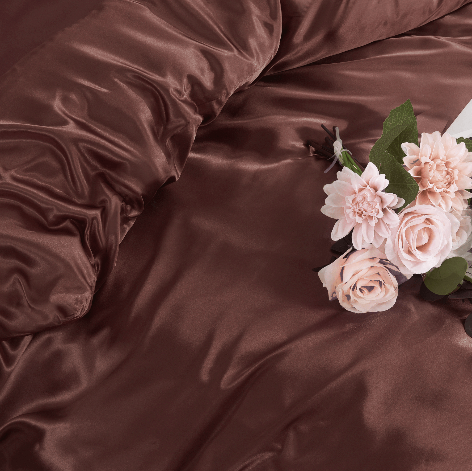 3PCS Satin Duvet Cover Set - Luxurious Hypoallergenic All-Season Bedding