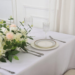 Waterproof Tablecloth: Dining & Outdoor Parties | White, 55"x79"