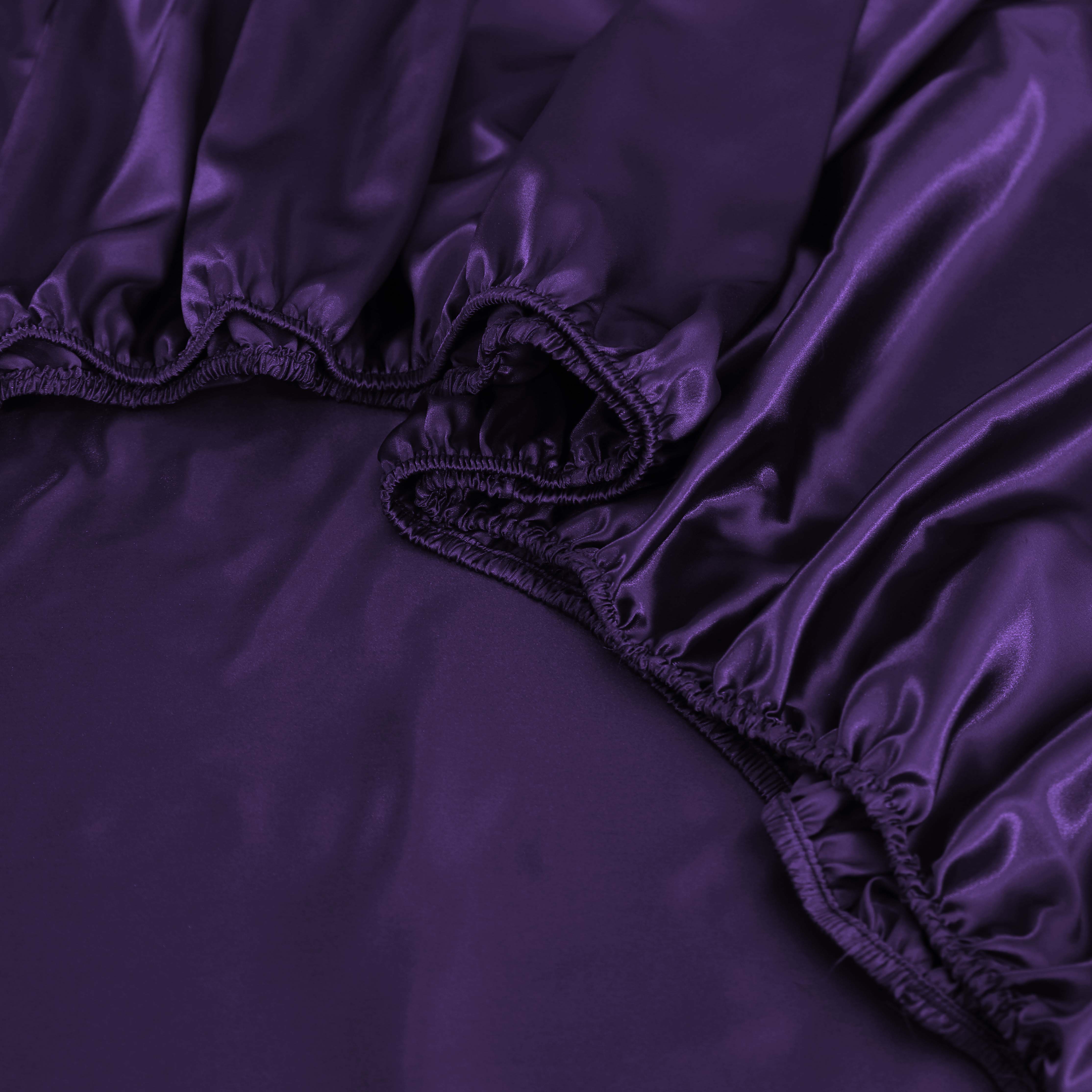 Luxury Satin Silk 6-Piece Bedding Set – Duvet Cover, Fitted Sheet & Pillowcases – Hotel-Style Soft, Elegant Bed Linen UK Sizes
