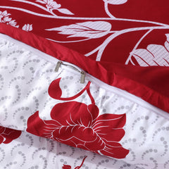 Soft Microfibre 4-Piece Bedding Set – Luxury Duvet Cover + Fitted Sheet