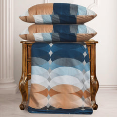 Luxury 4 Piece Duvet Covers Set-Scandi Geo Breeze Quilt Cover