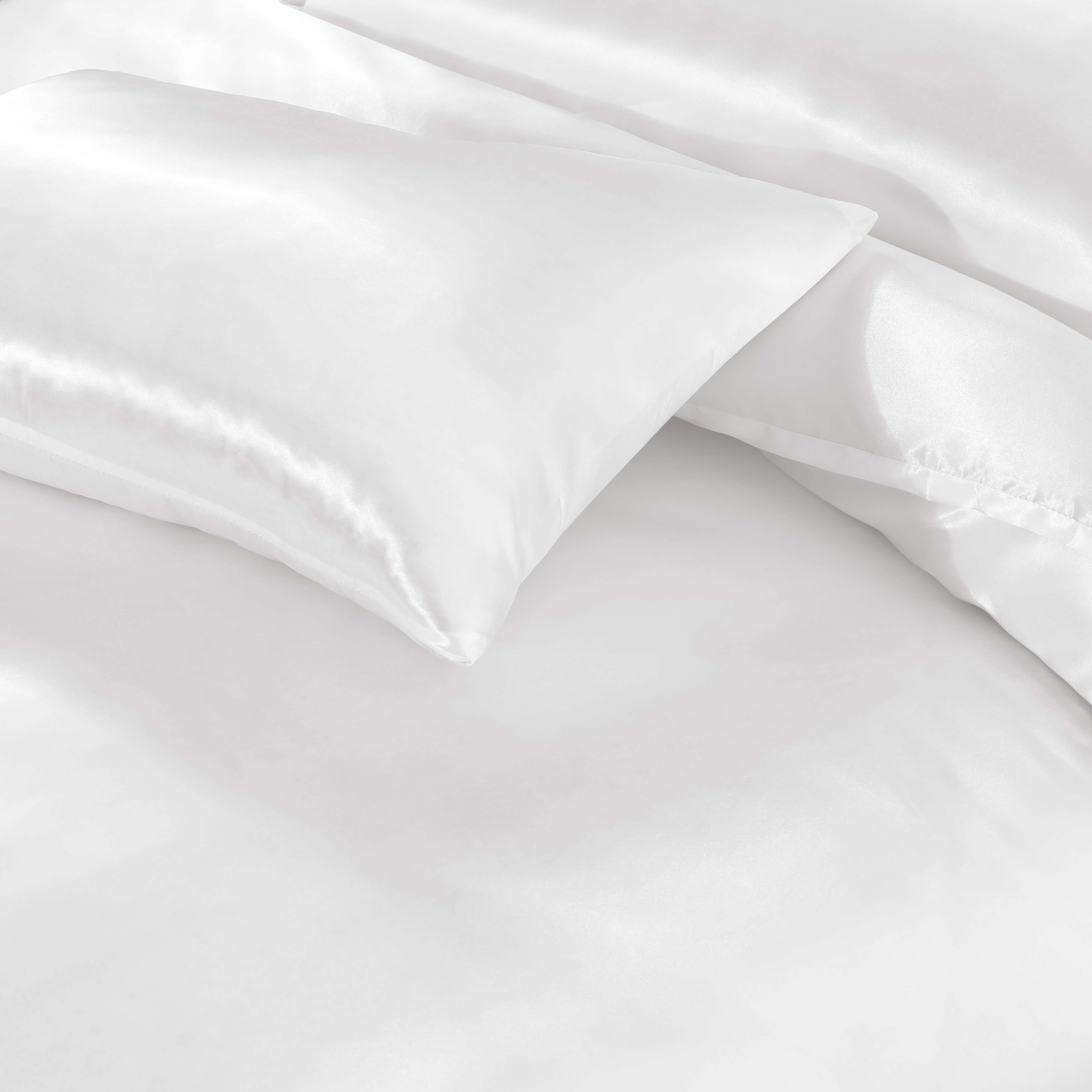 Luxury Satin Silk 6-Piece Bedding Set – Duvet Cover, Fitted Sheet & Pillowcases – Hotel-Style Soft, Elegant Bed Linen UK Sizes