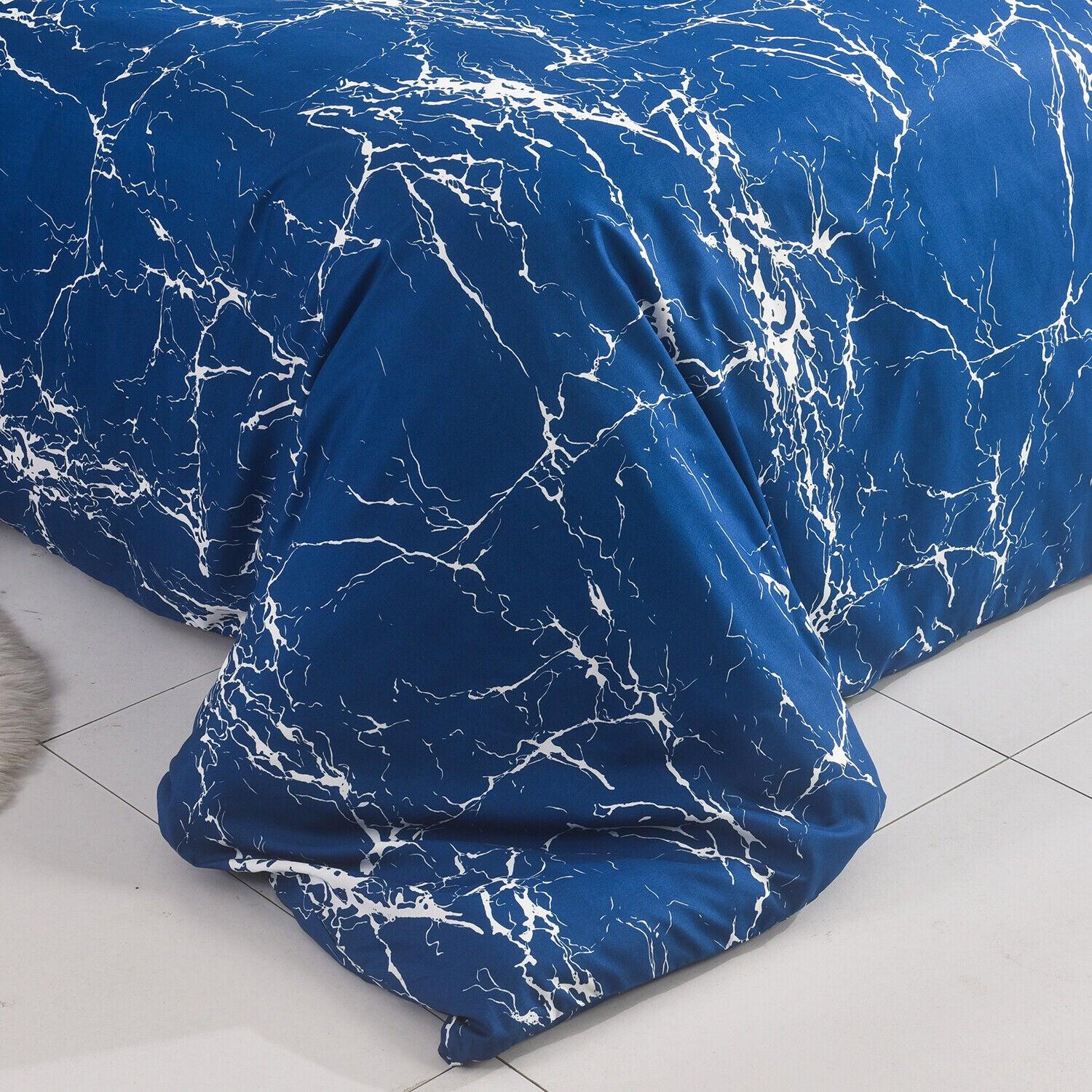 Luxury 4pcs Soft Duvet & Quilt Covers - Midnight Marble Softest Duvet Cover