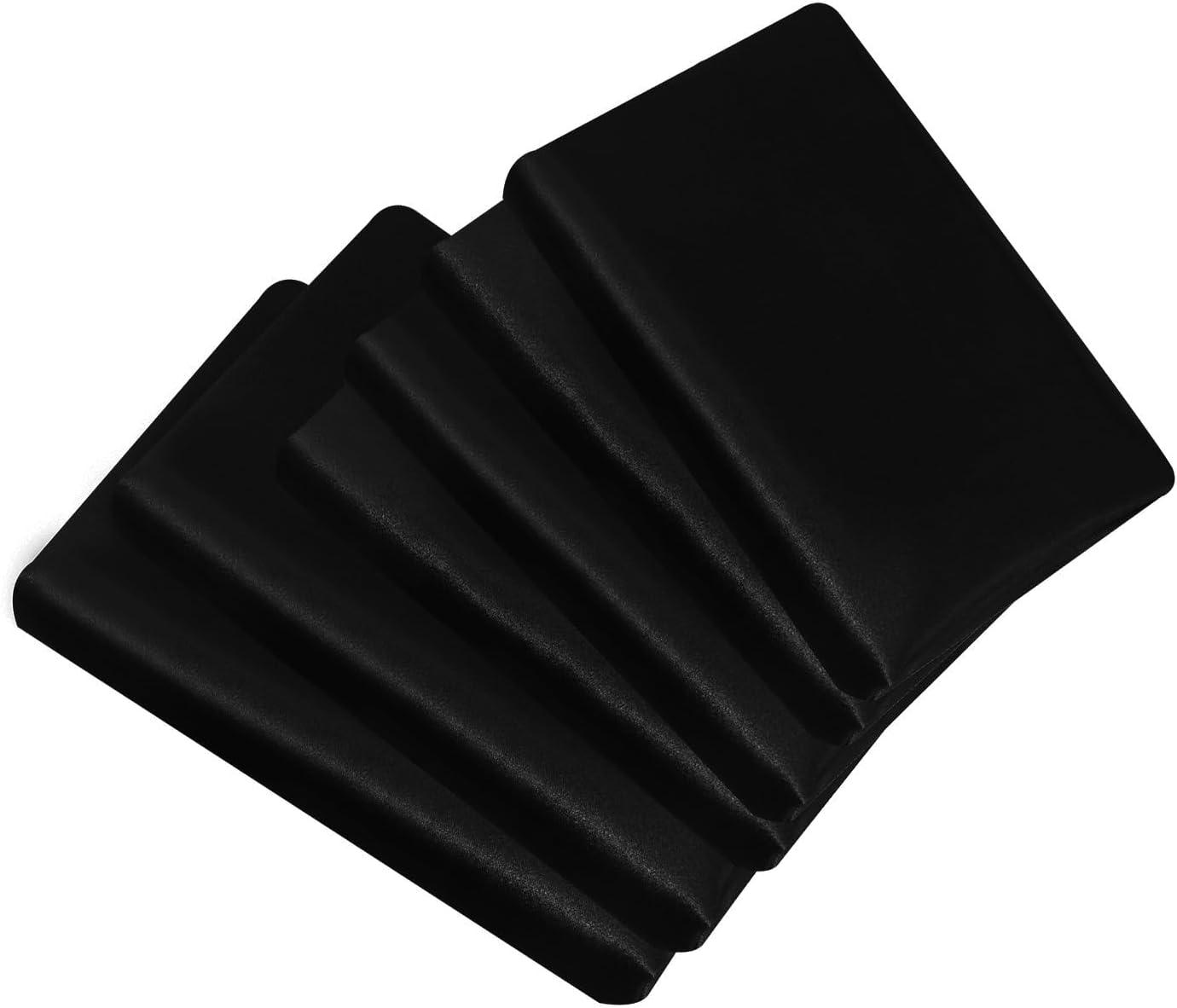 6PC BLACK Satin Bedding Set ‚Äì Duvet, Fitted Sheet & Pillow Covers
