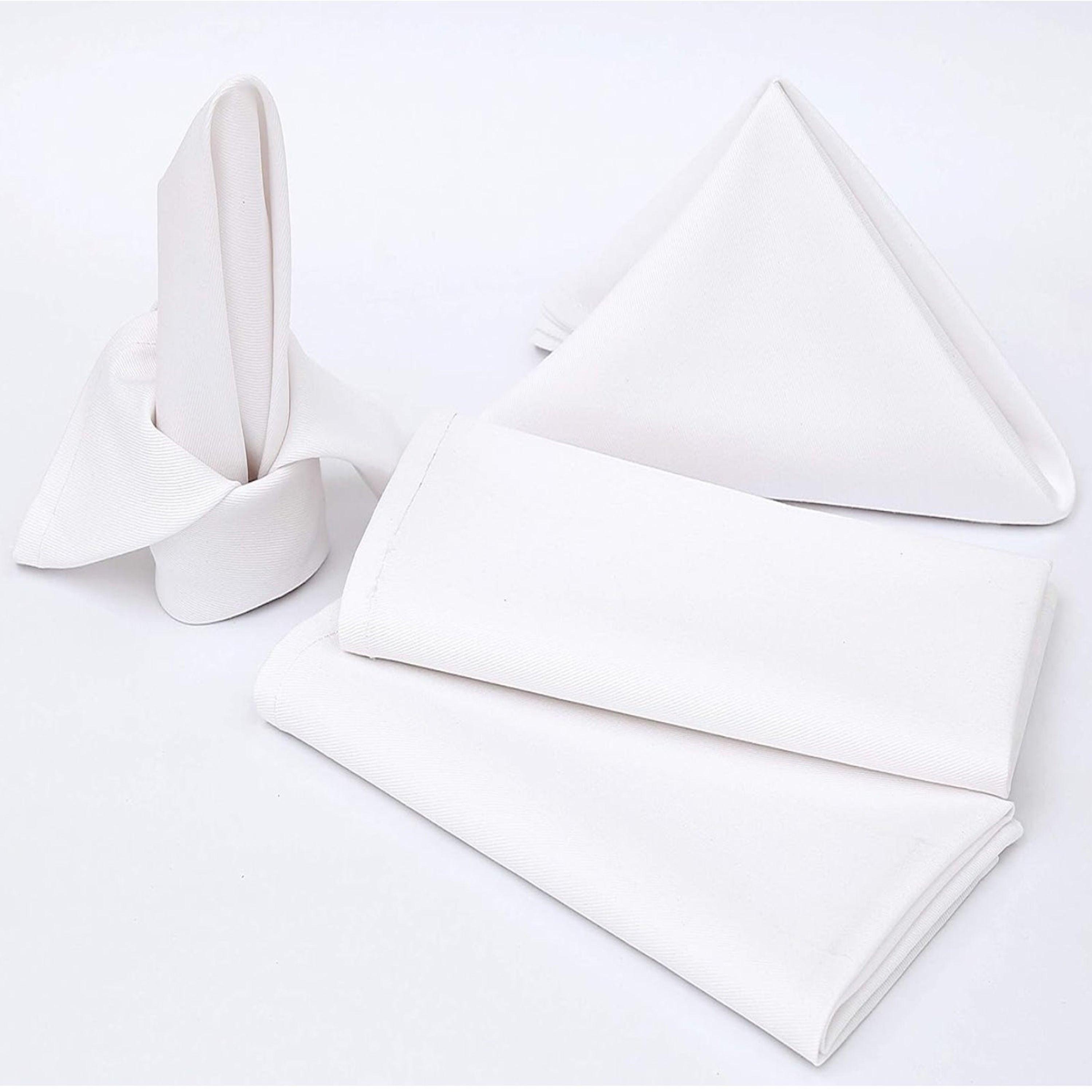 12 Pack Cotton Napkins 18x18 - Hotel Quality for Parties and Weddings
