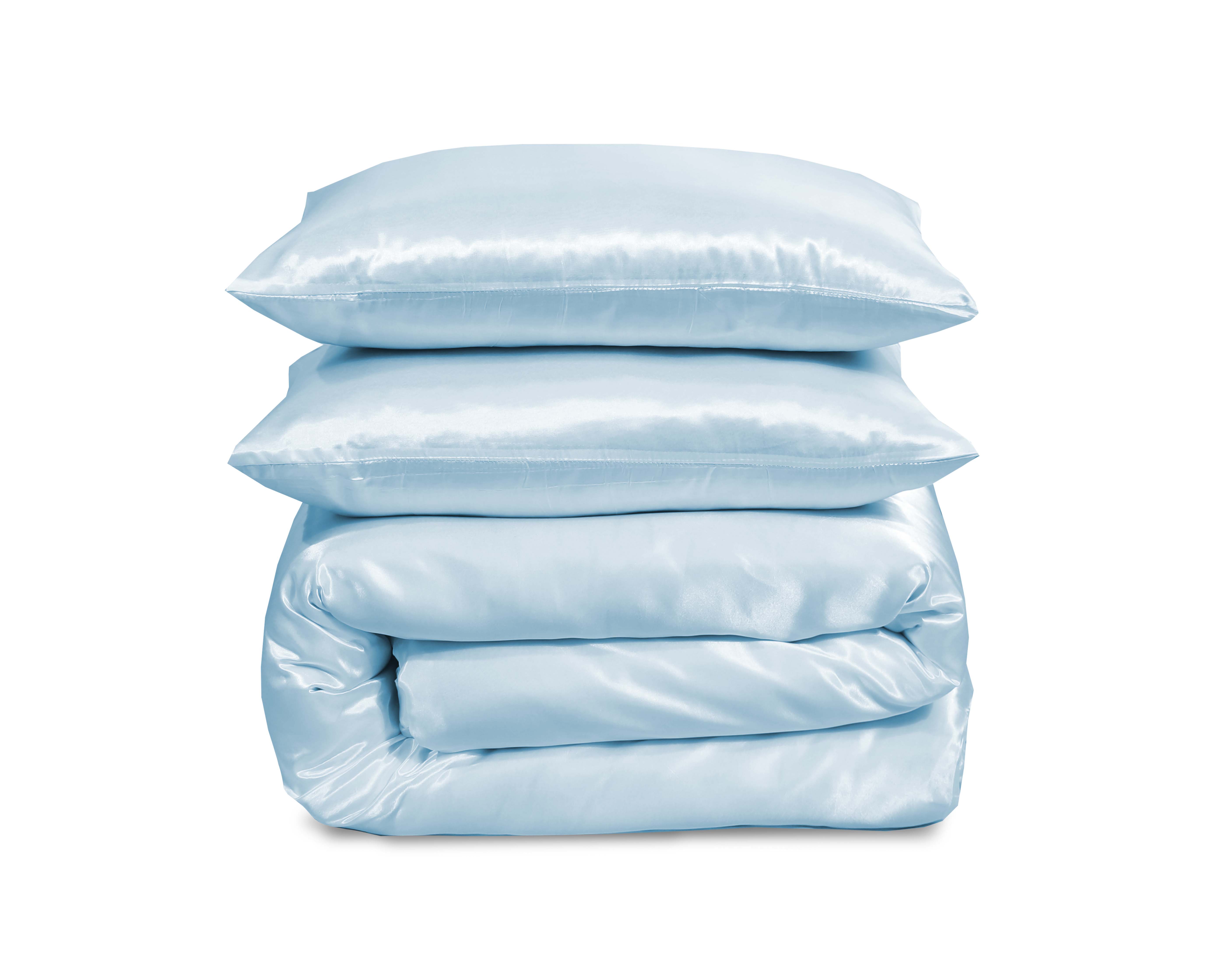 Luxury Satin Silk 6-Piece Bedding Set – Duvet Cover, Fitted Sheet & Pillowcases – Hotel-Style Soft, Elegant Bed Linen UK Sizes