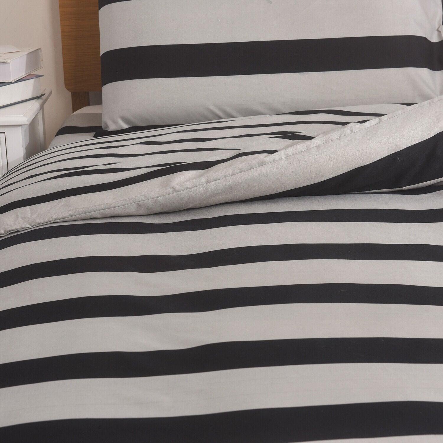 4 PCS Luxury Modern Striped Duvet Cover Set with Pillowcases ‚Äì Quilt Cover