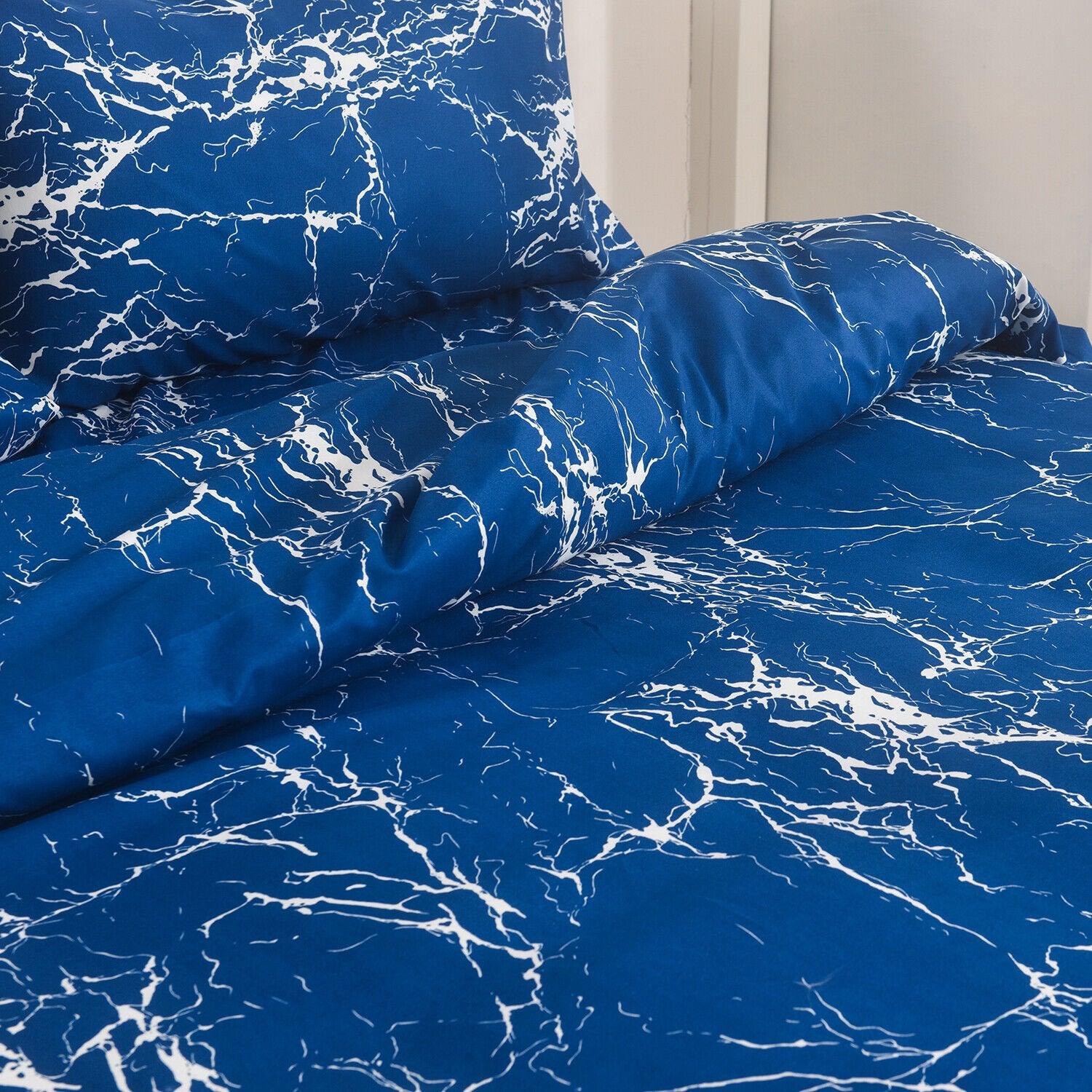 Luxury 4pcs Soft Duvet & Quilt Covers - Midnight Marble Softest Duvet Cover