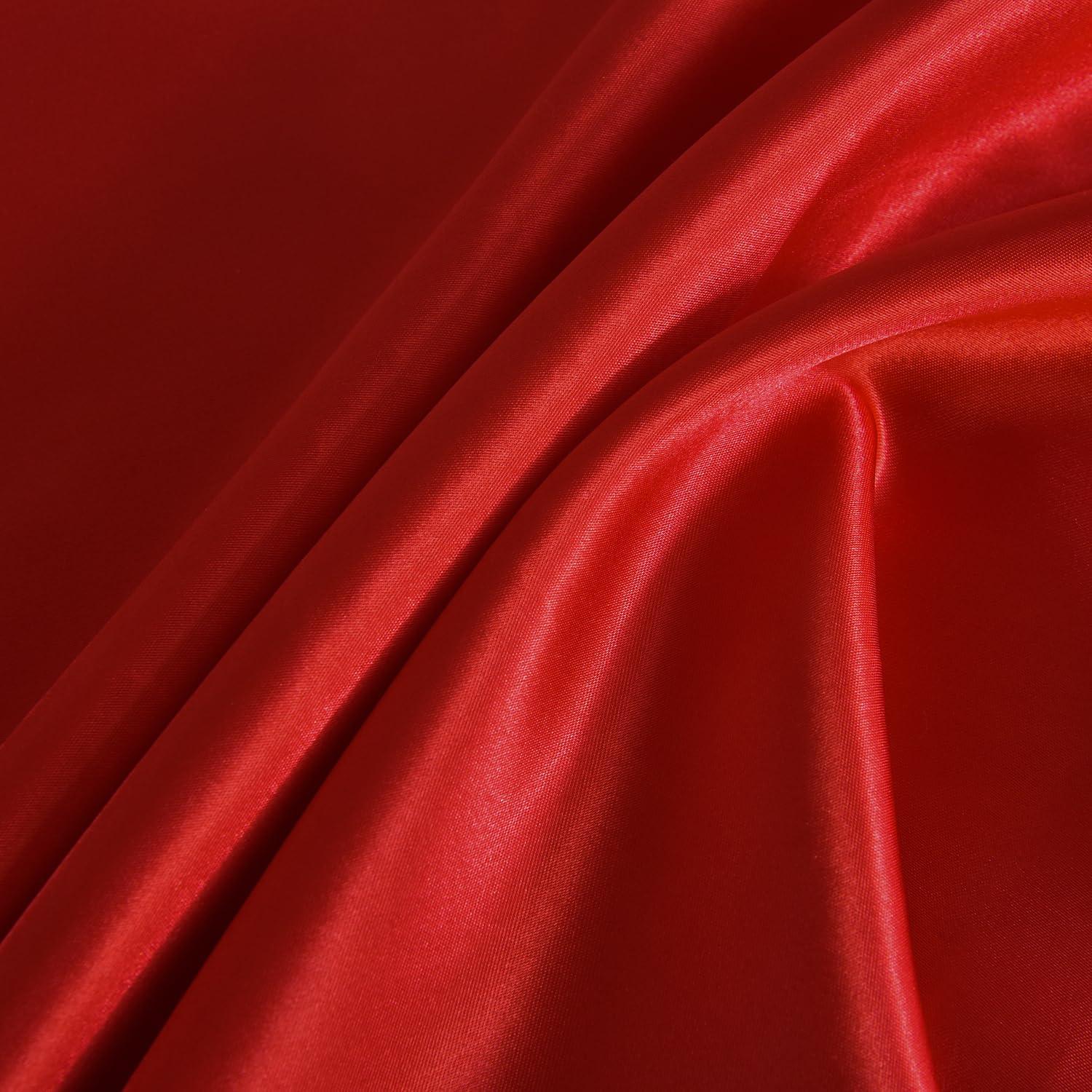 6PC Scarlet Red Satin Bed Set ‚Äì Includes Duvet, Fitted Sheet & Pillow Covers