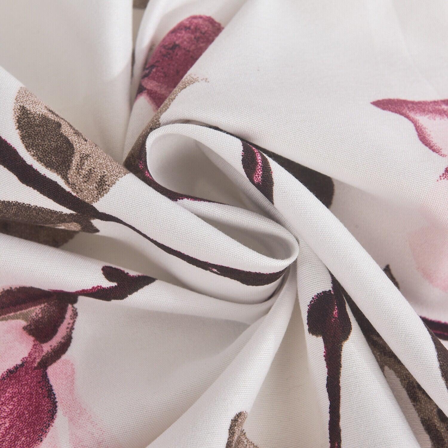 4 Piece Soft Duvet Cover- Magnolia Dream Floral Bedding Set