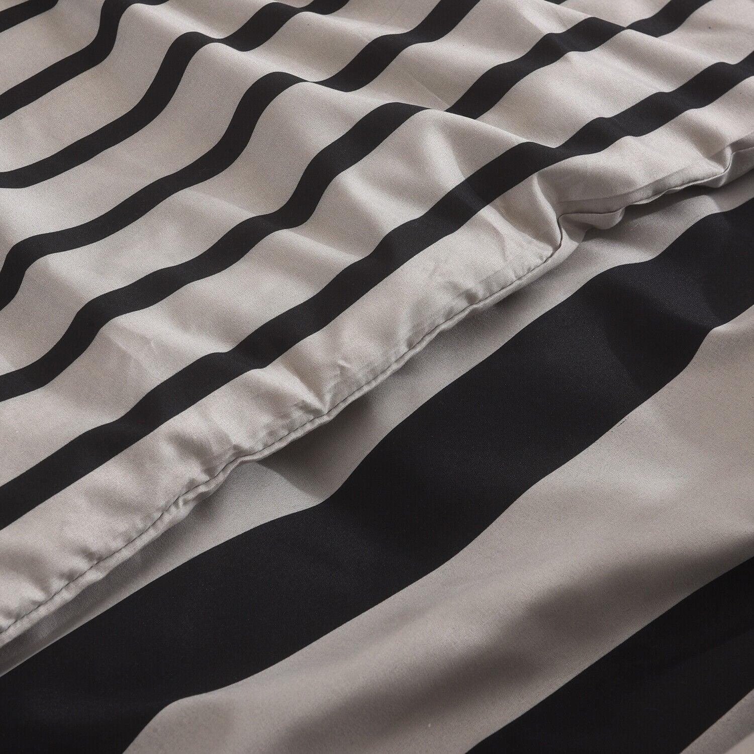 4 PCS Luxury Modern Striped Duvet Cover Set with Pillowcases ‚Äì Quilt Cover