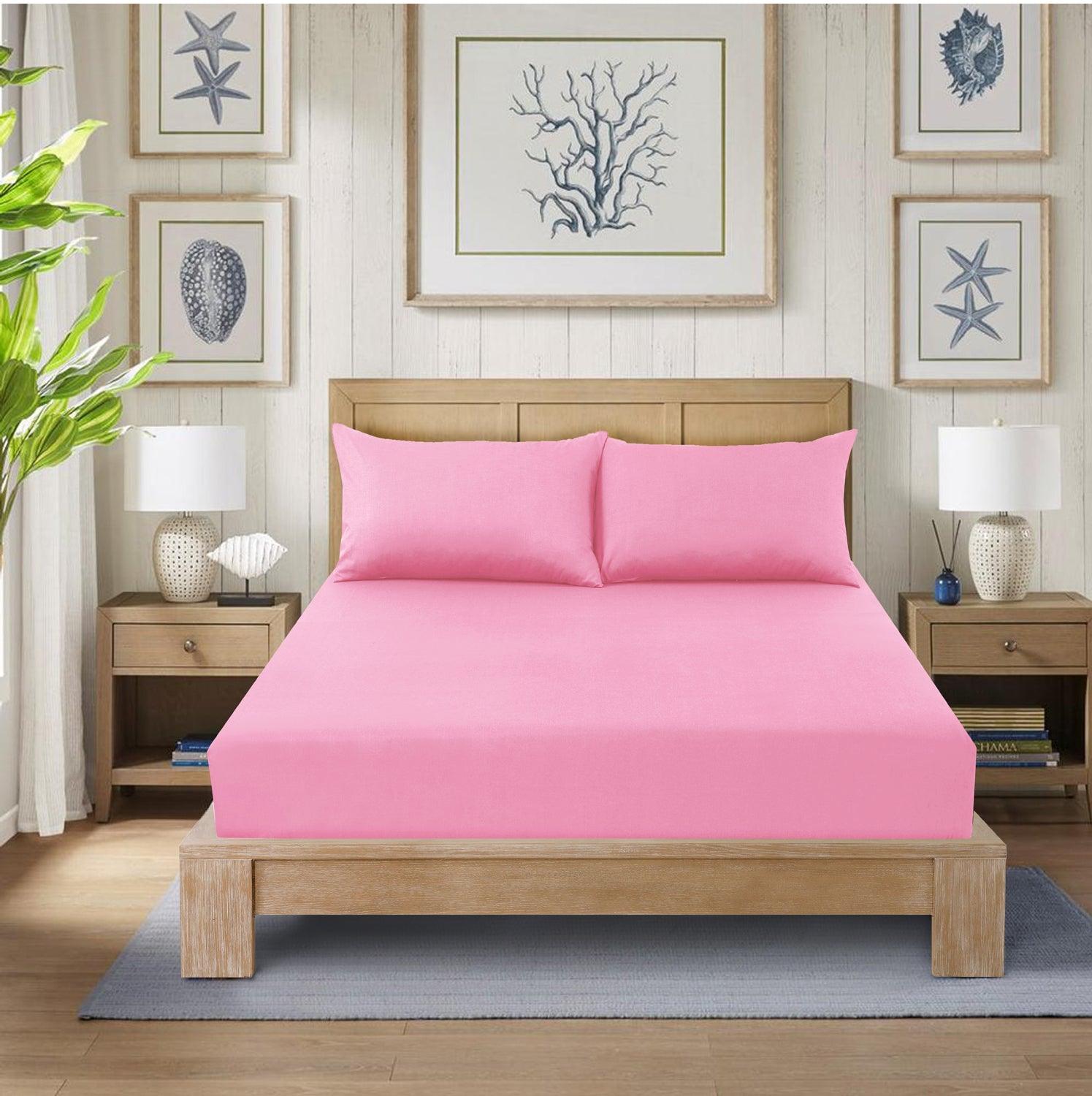 Extra Deep 25 cm Luxury Fitted Sheets - Plain Dyed, Shrinkage and Fade Resistant Bottom Sheet
