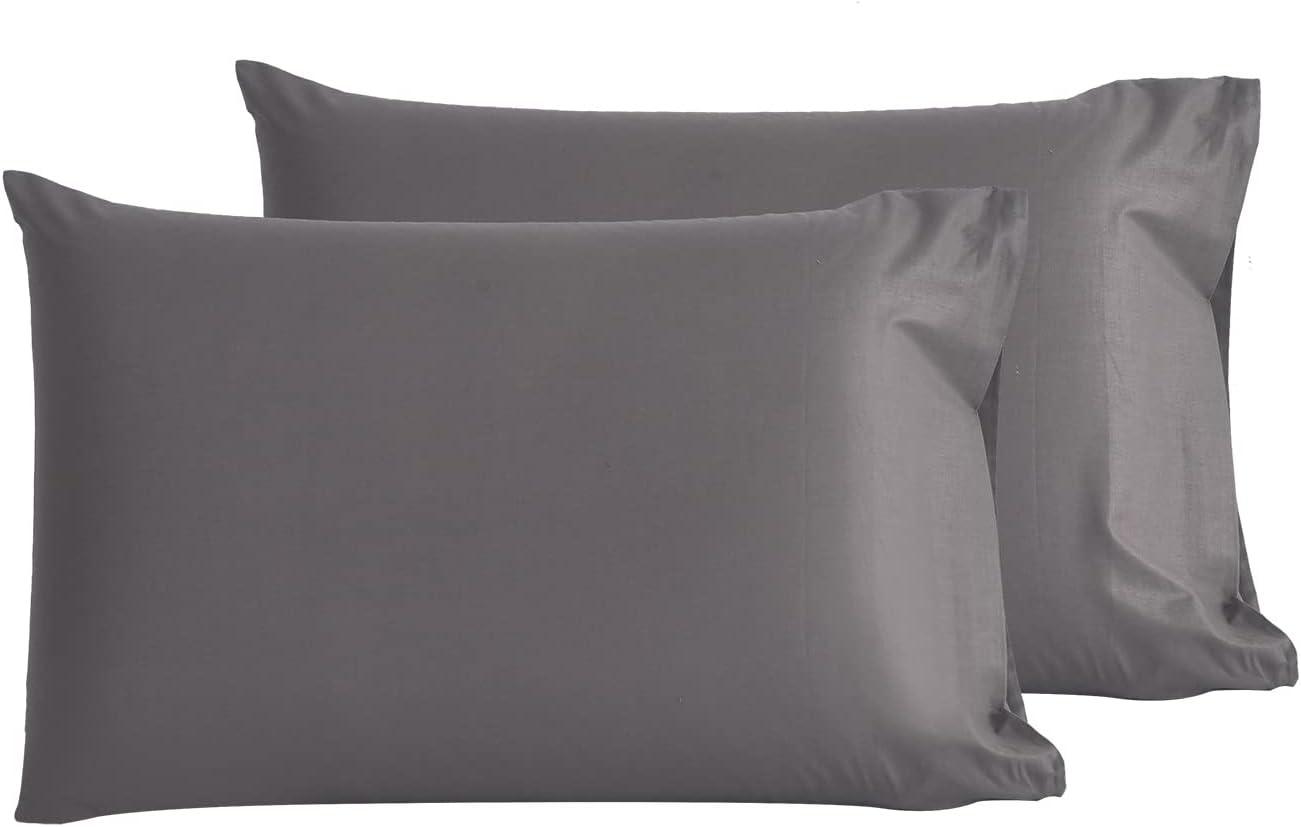 Premium Hotel Quality Cotton Pillowcases - 2 Pack, Soft & Breathable, 50x75 cm