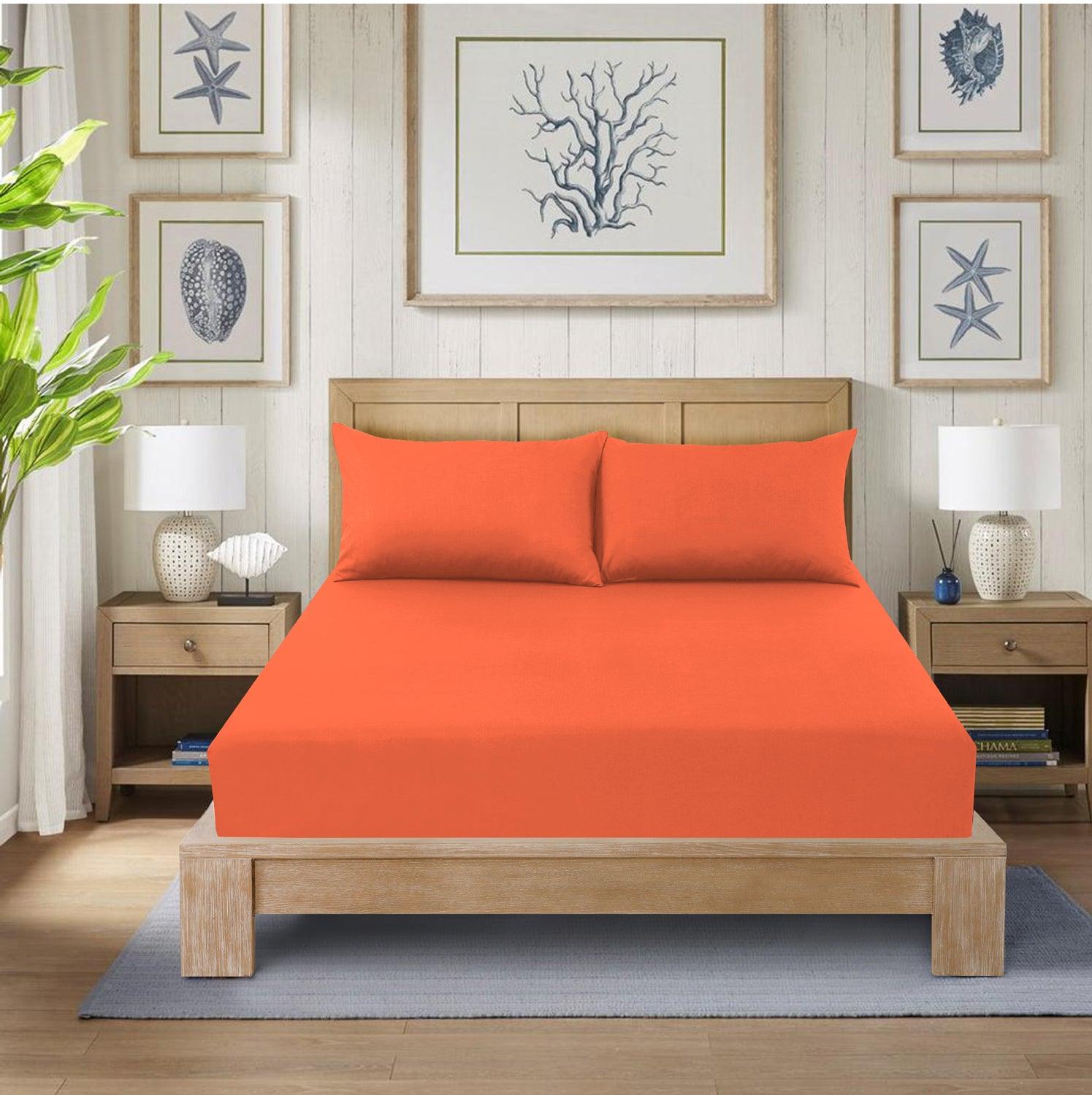 Extra Deep 25 cm Luxury Fitted Sheets - Plain Dyed, Shrinkage and Fade Resistant Bottom Sheet