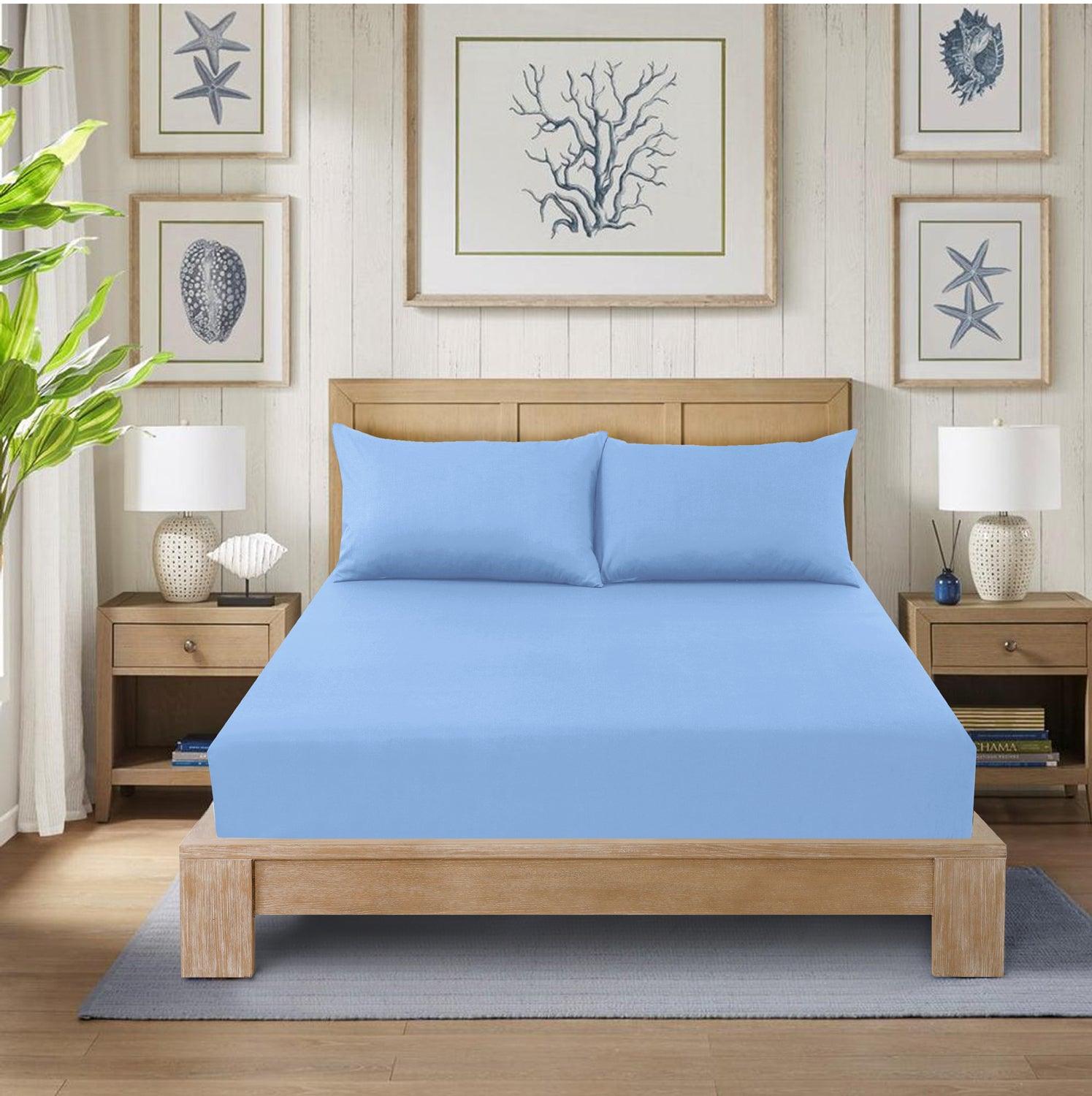 Extra Deep 25 cm Luxury Fitted Sheets - Plain Dyed, Shrinkage and Fade Resistant Bottom Sheet