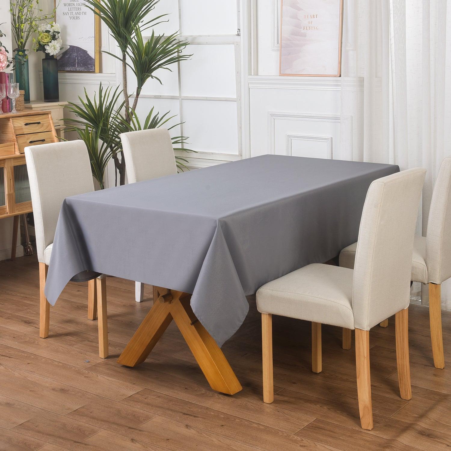 Waterproof Tablecloth: Dining & Outdoor Parties | White, 55"x79"