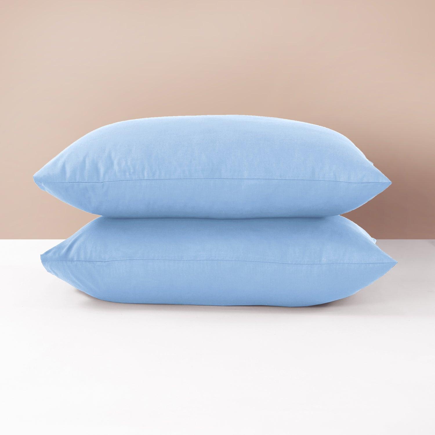 Pack of 2 Housewife Pillowcase 50 x 75 cm - Premium Quality, Soft and Durable
